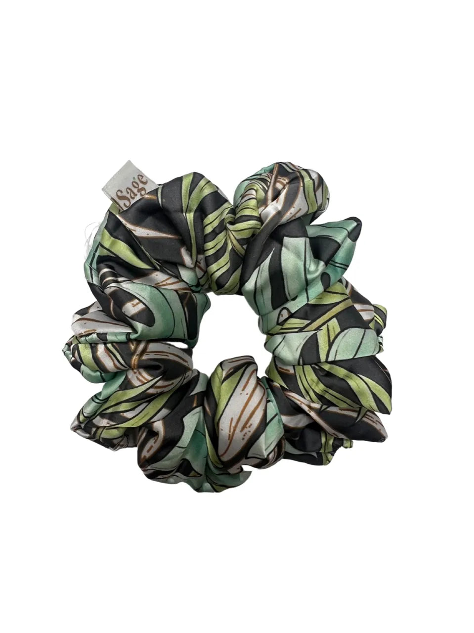 Satin Silk Scrunchies - Jade