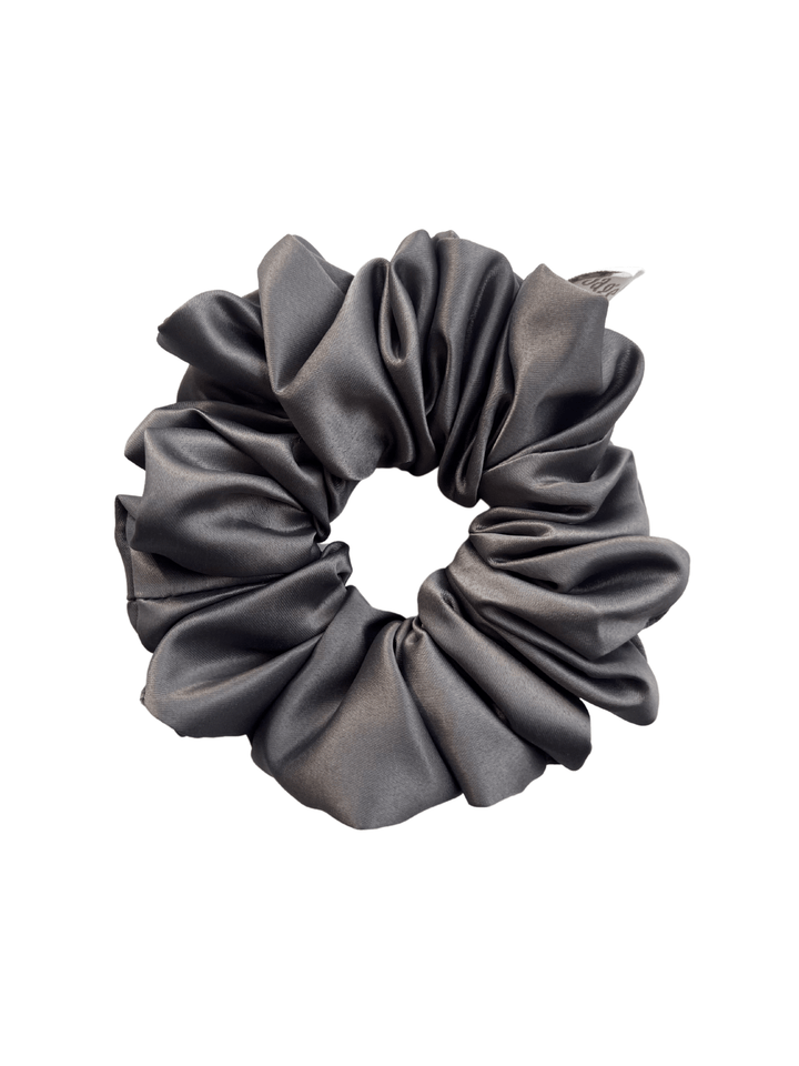 Satin Scrunchie - Pewter